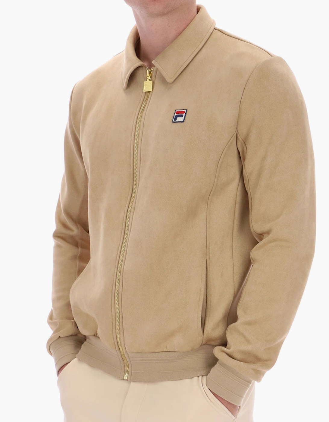 Fila Vintage Francesco Retro Suede Jacket - Classic Beige
