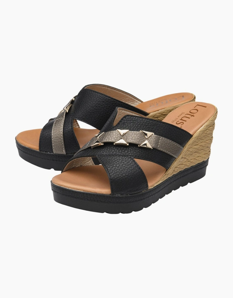 Barracuda Womens Wedge Sandals