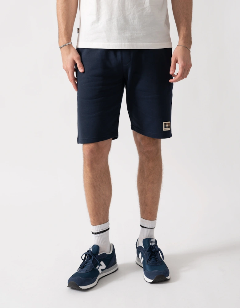 Aquascutum Mens Badge Shorts - Navy 11