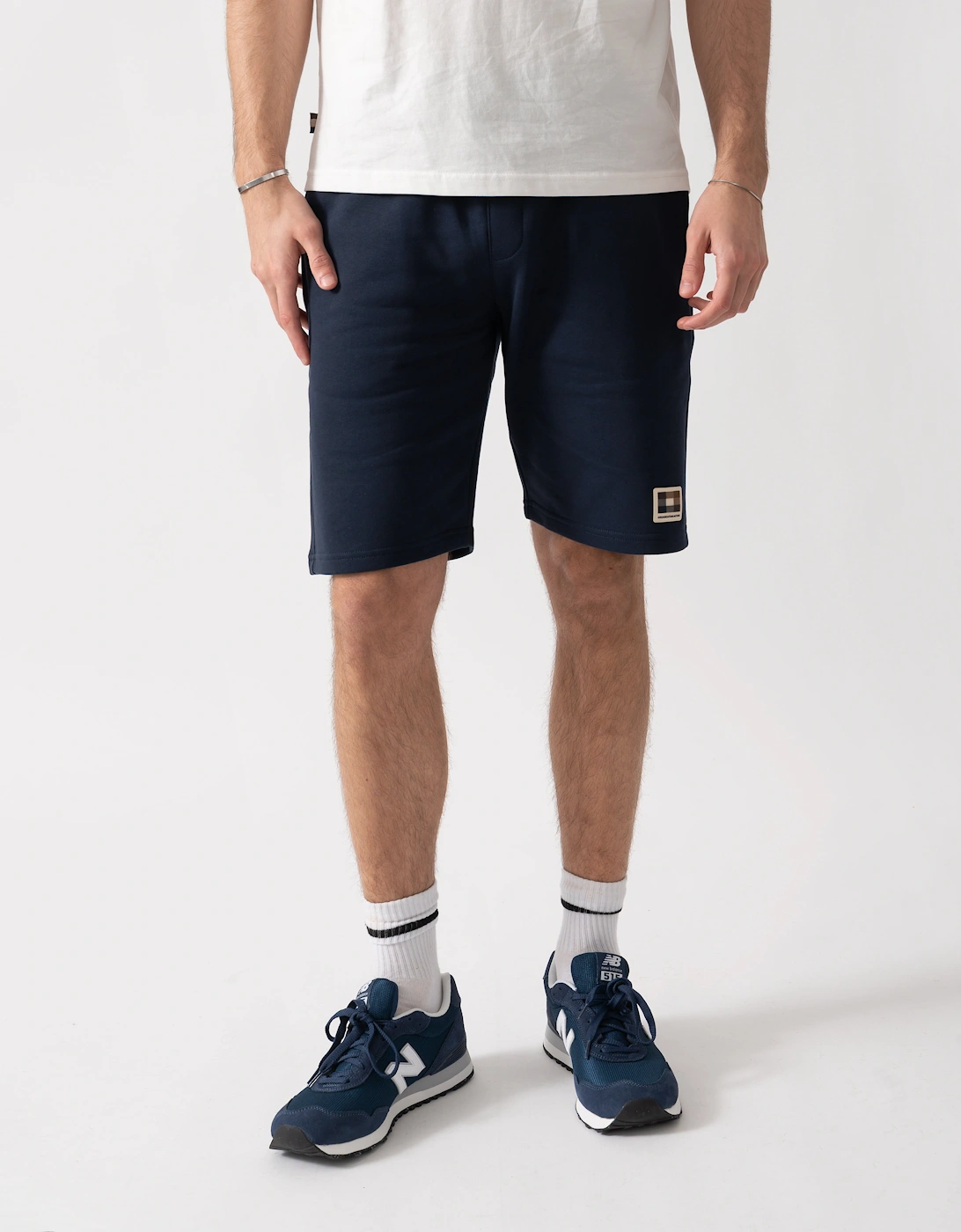 Aquascutum Mens Badge Shorts - Navy 11, 4 of 3