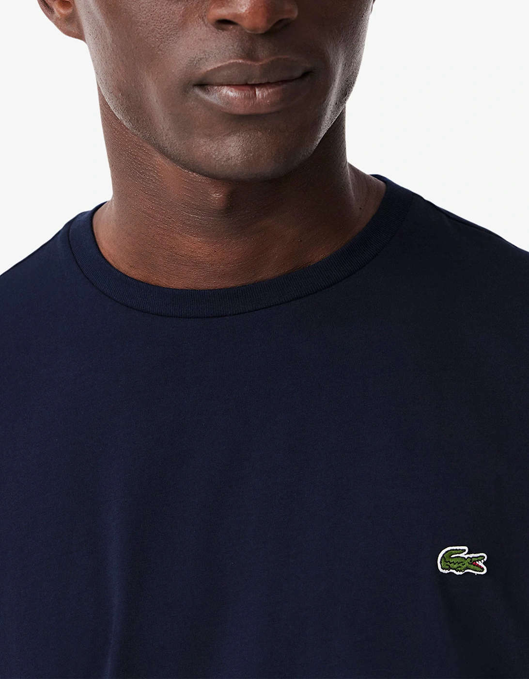 Lacoste Mens T Shirts TH6709 Crew Neck Top