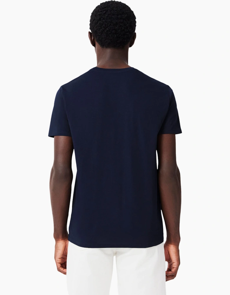 Lacoste Mens T Shirts TH6709 Crew Neck Top