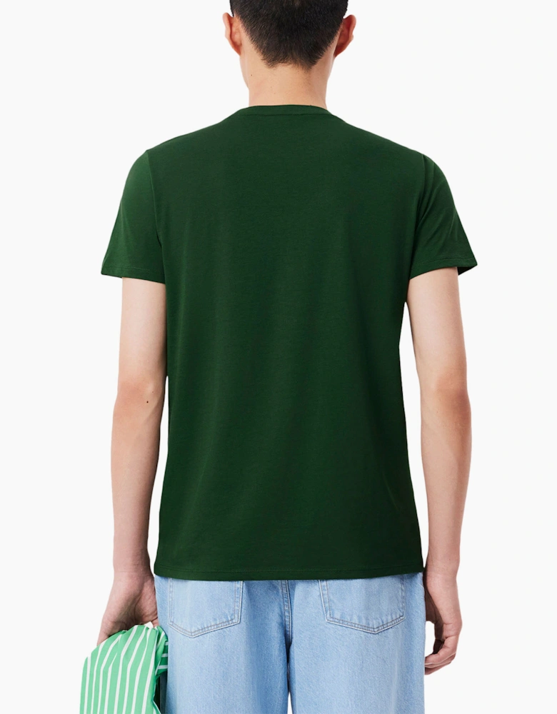 Lacoste Mens T Shirts TH6709 Crew Neck Top