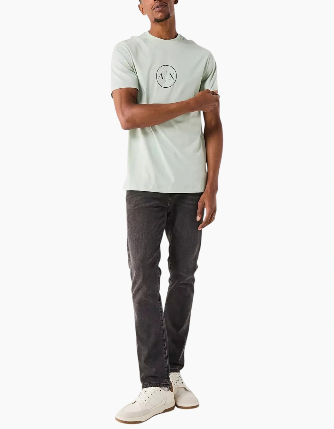 Armani Exchange Mens T Shirts Crew Neck Top