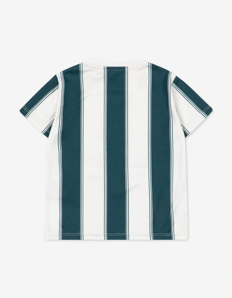 Konges Sløjd Boys Act Class Stripe T-Shirt in Green