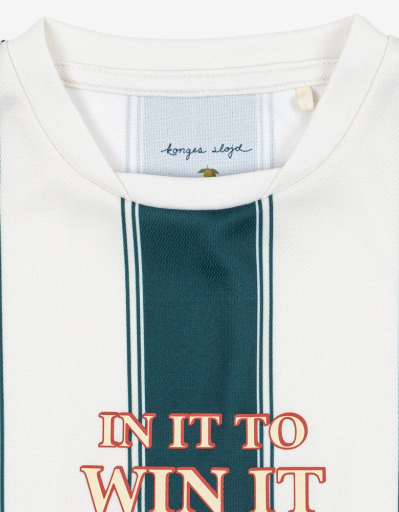 Konges Sløjd Boys Act Class Stripe T-Shirt in Green