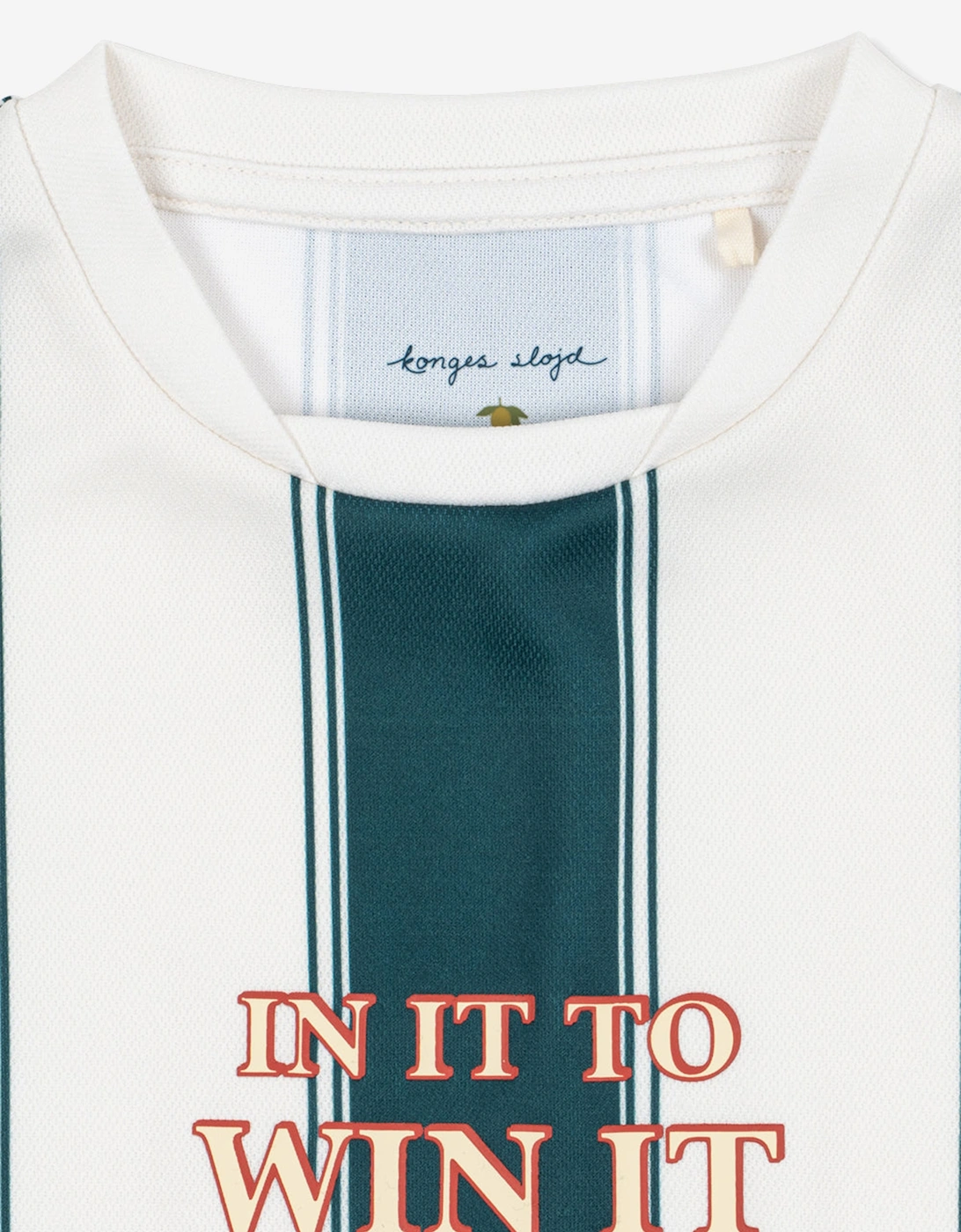 Konges Sløjd Boys Act Class Stripe T-Shirt in Green
