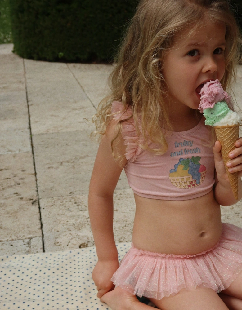 Konges Sløjd Girls Amandine Bikini in Pink