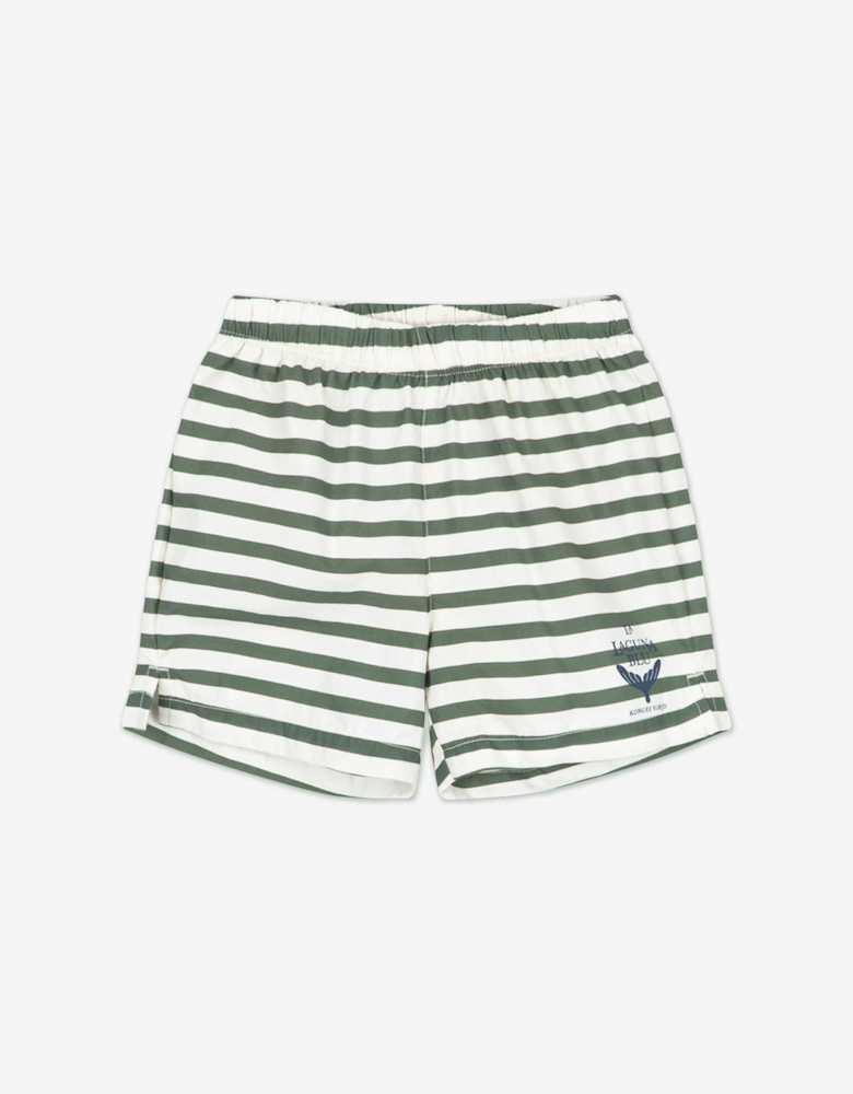 Konges Sløjd Boys Asnou Swim Shorts in Green