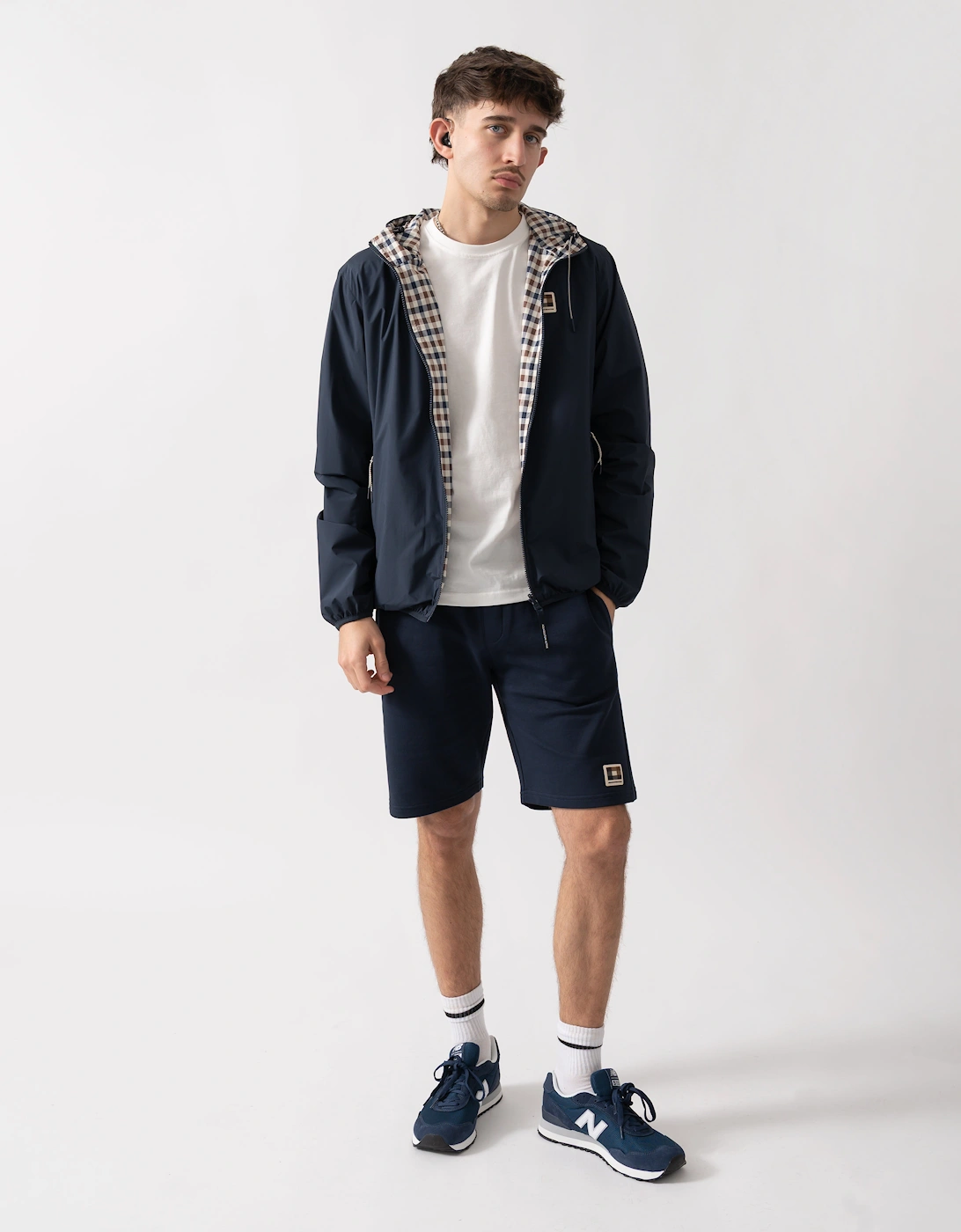 Aquascutum Mens RLG Badge Reversible Sailor Jacket - Navy 11