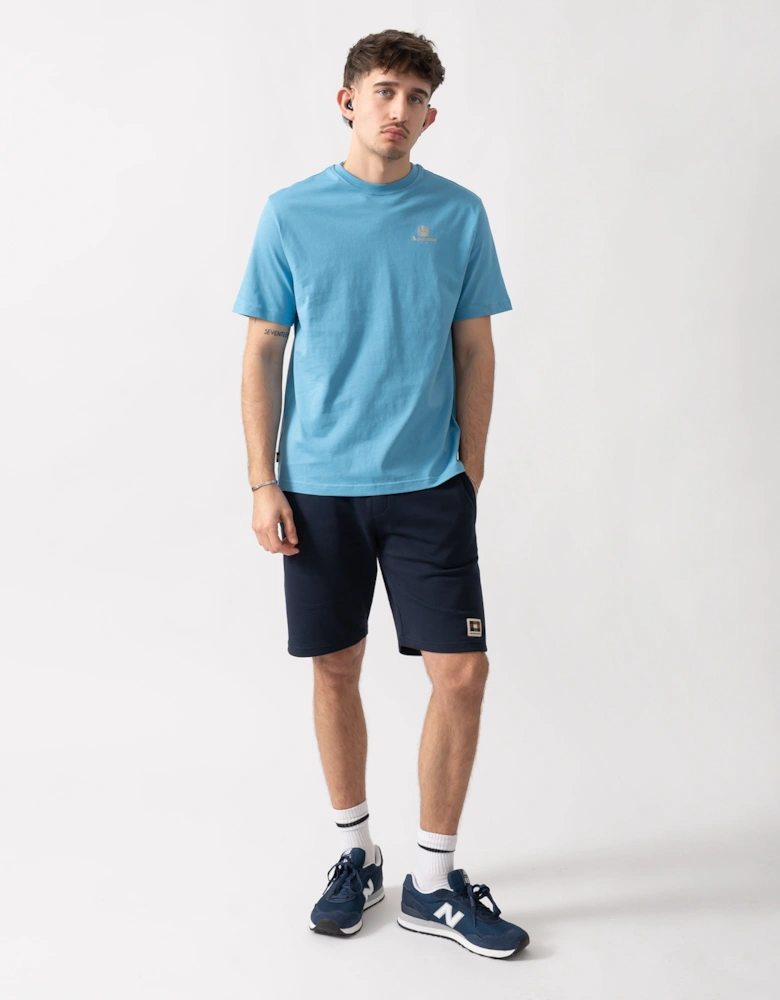 Aquascutum Mens Small Logo T-Shirt - Avio 18