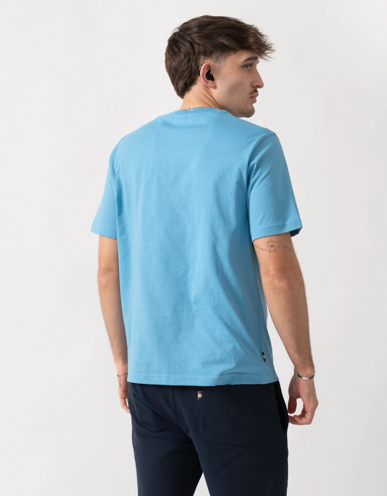 Aquascutum Mens Small Logo T-Shirt - Avio 18