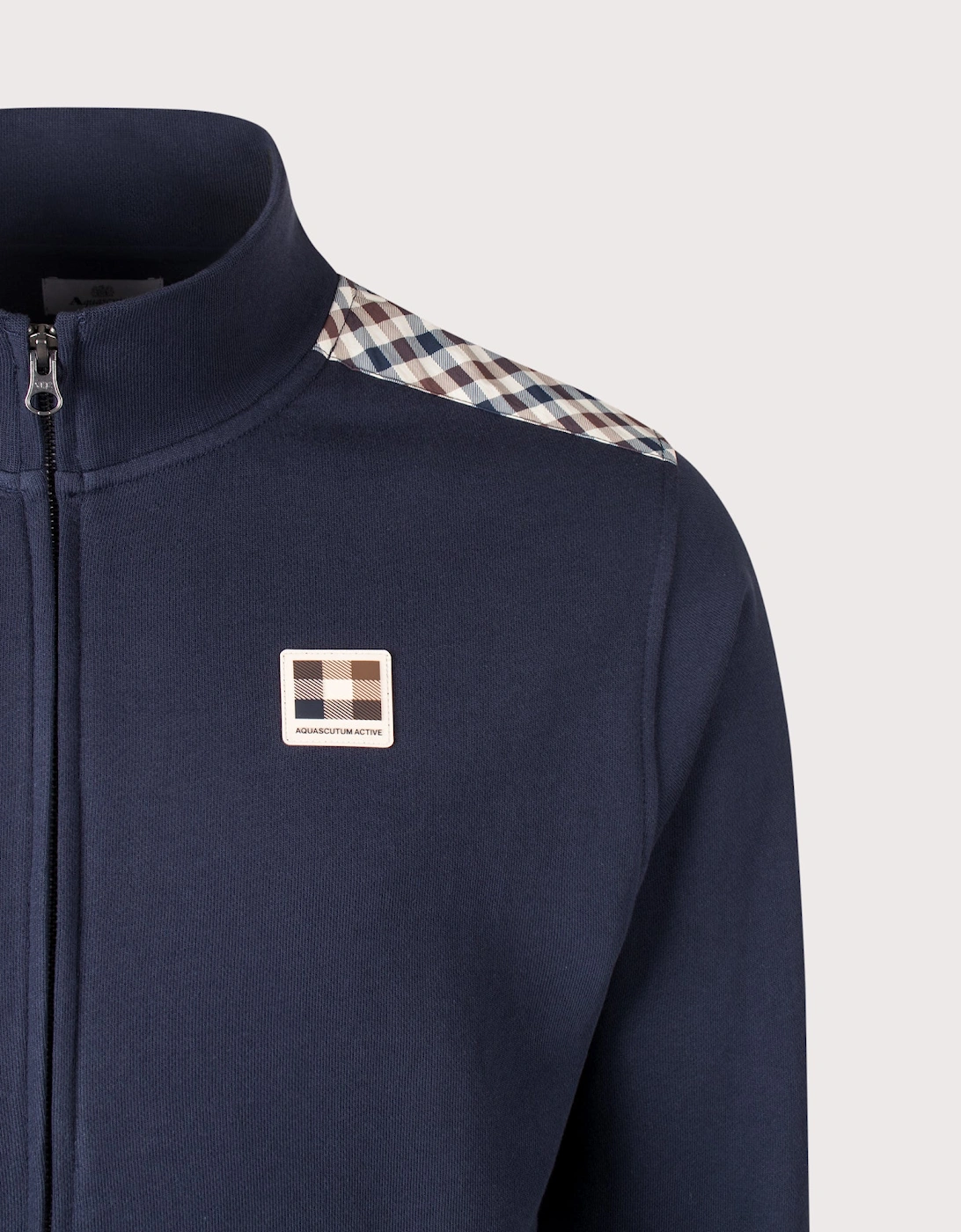 Lamina Insert Mock Neck Track Top