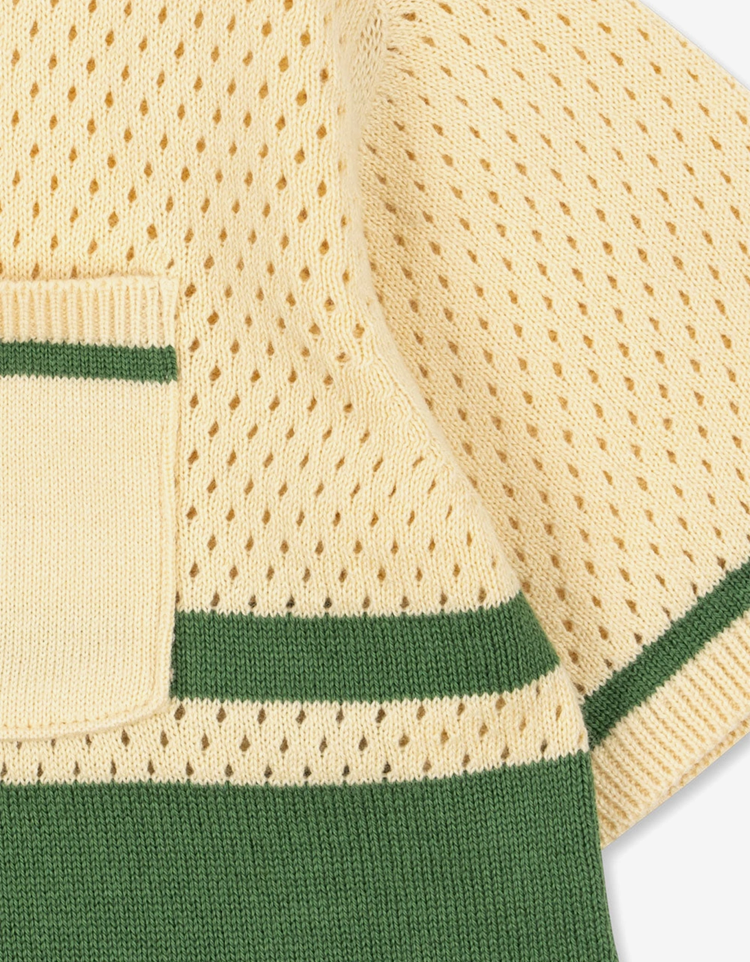 Konges Sløjd Boys Hai Knit Shirt in Yellow
