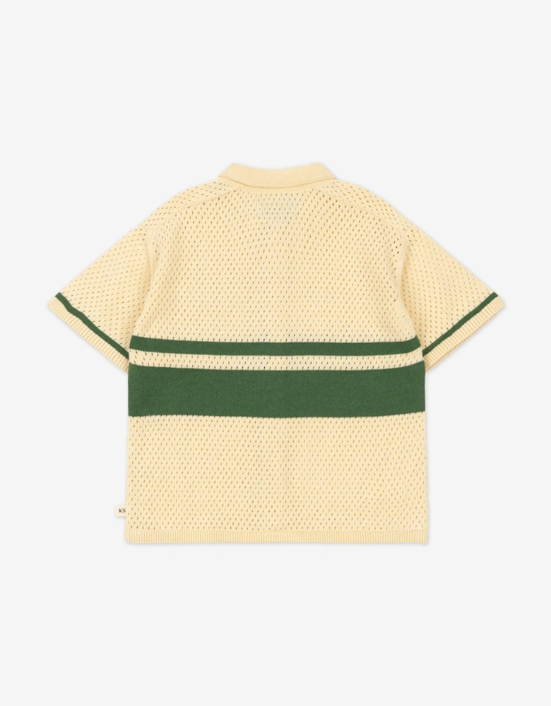 Konges Sløjd Boys Hai Knit Shirt in Yellow