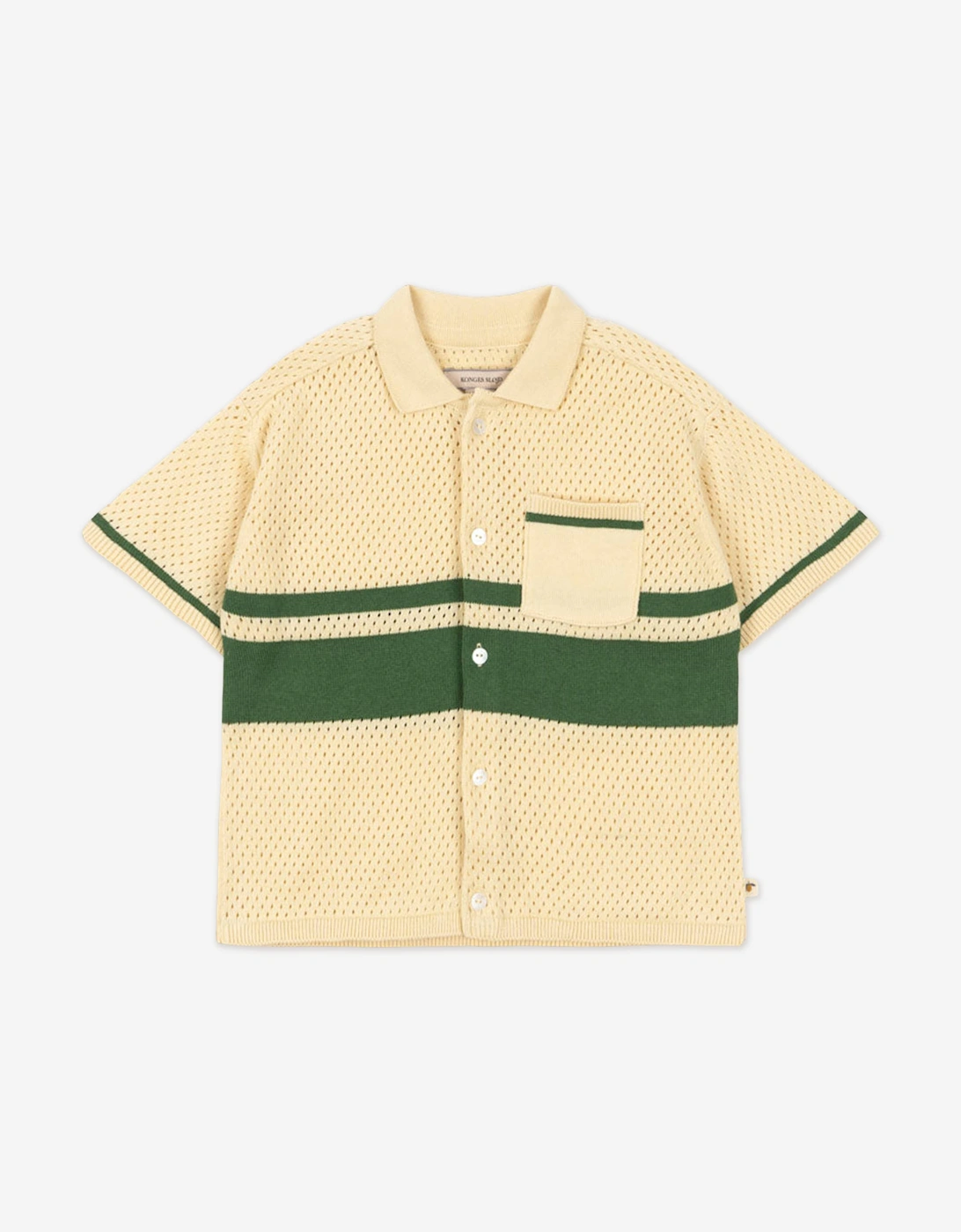 Konges Sløjd Boys Hai Knit Shirt in Yellow