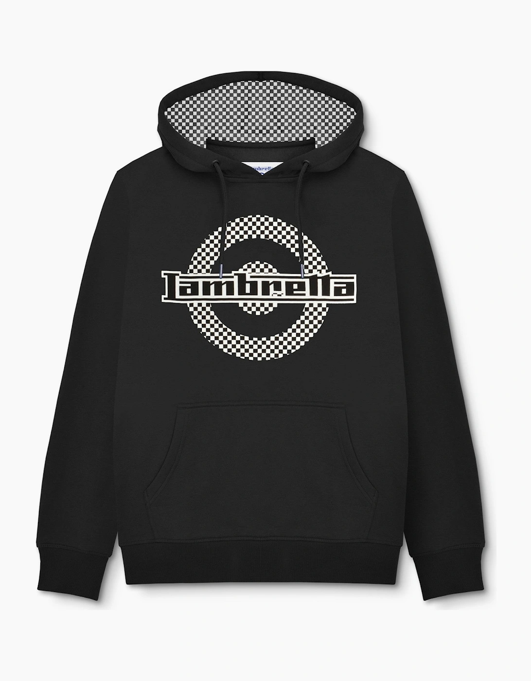 Lambretta Mens Check Target Hoodie, 2 of 1