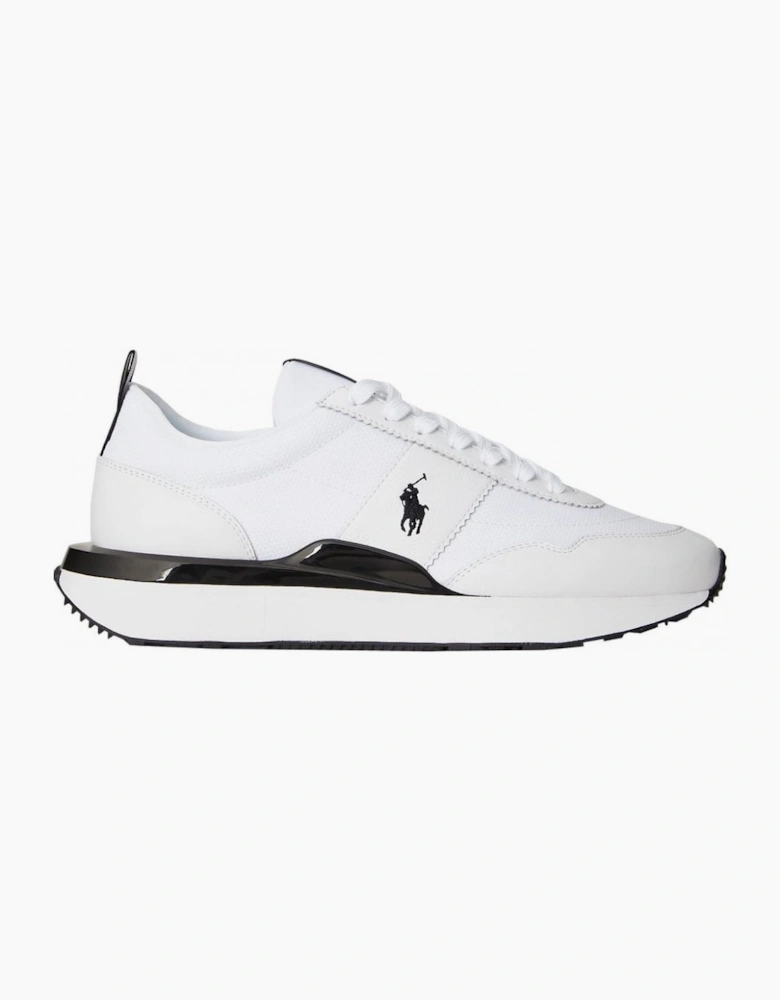 Ralph Lauren Men's White/ Black Leather Train 89 Oxford Trainer