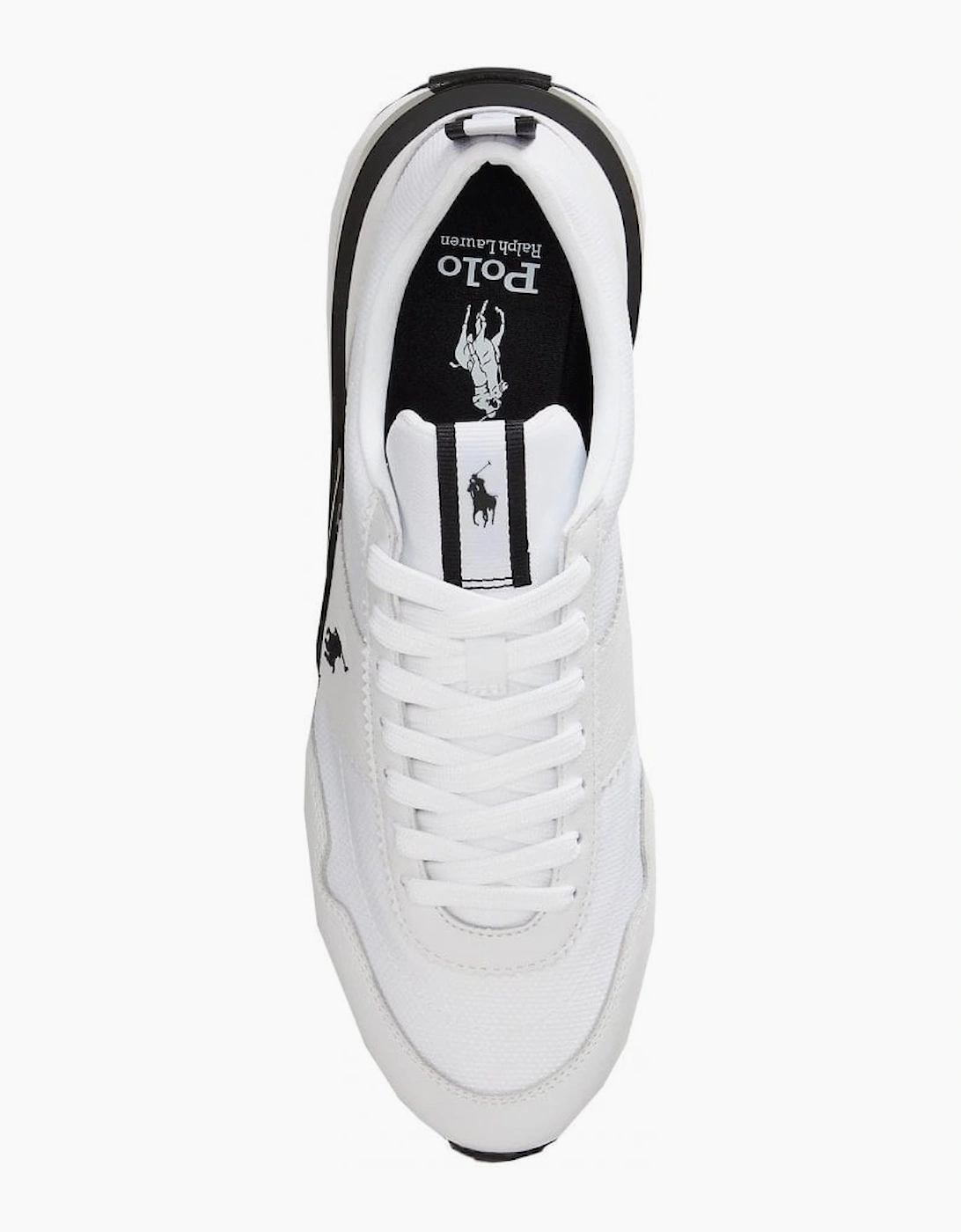 Ralph Lauren Men's White/ Black Leather Train 89 Oxford Trainer