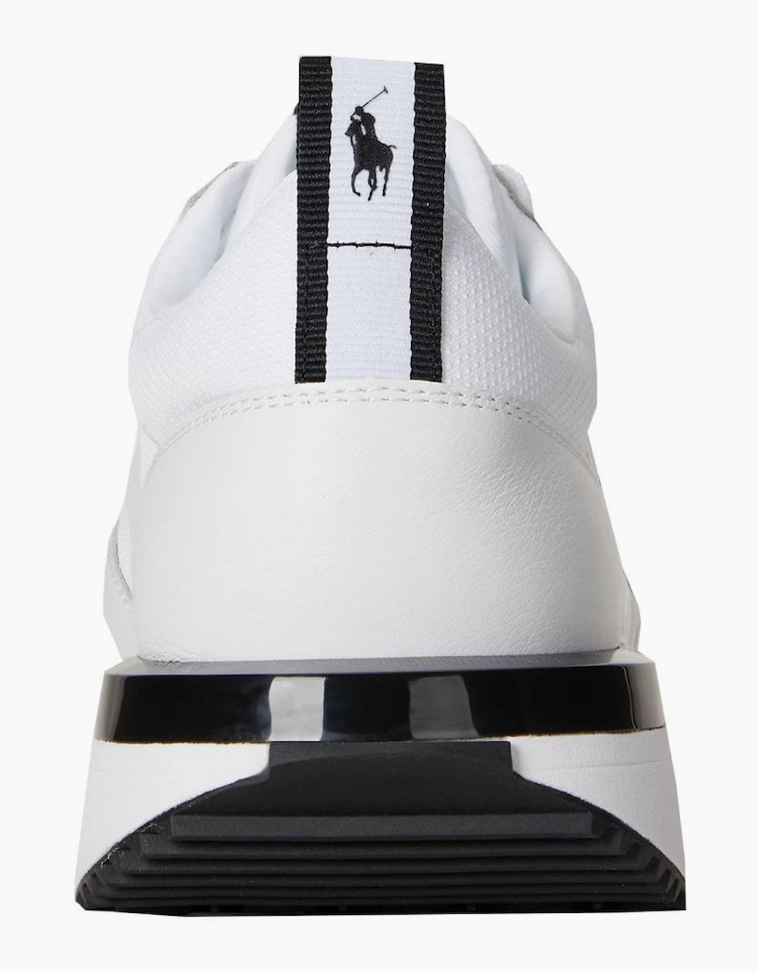 Ralph Lauren Men's White/ Black Leather Train 89 Oxford Trainer