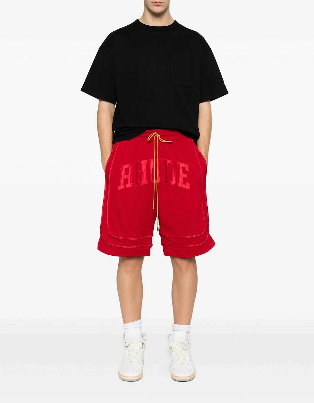 Baggy Mesh Shorts Red