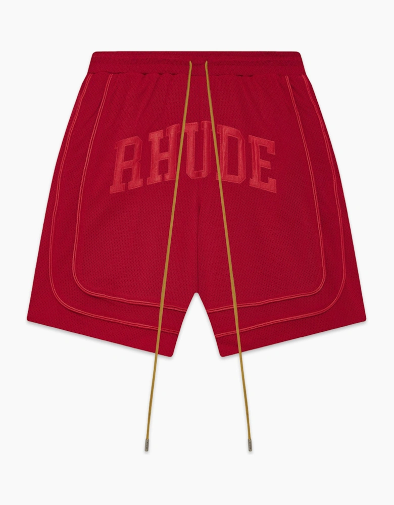 Baggy Mesh Shorts Red