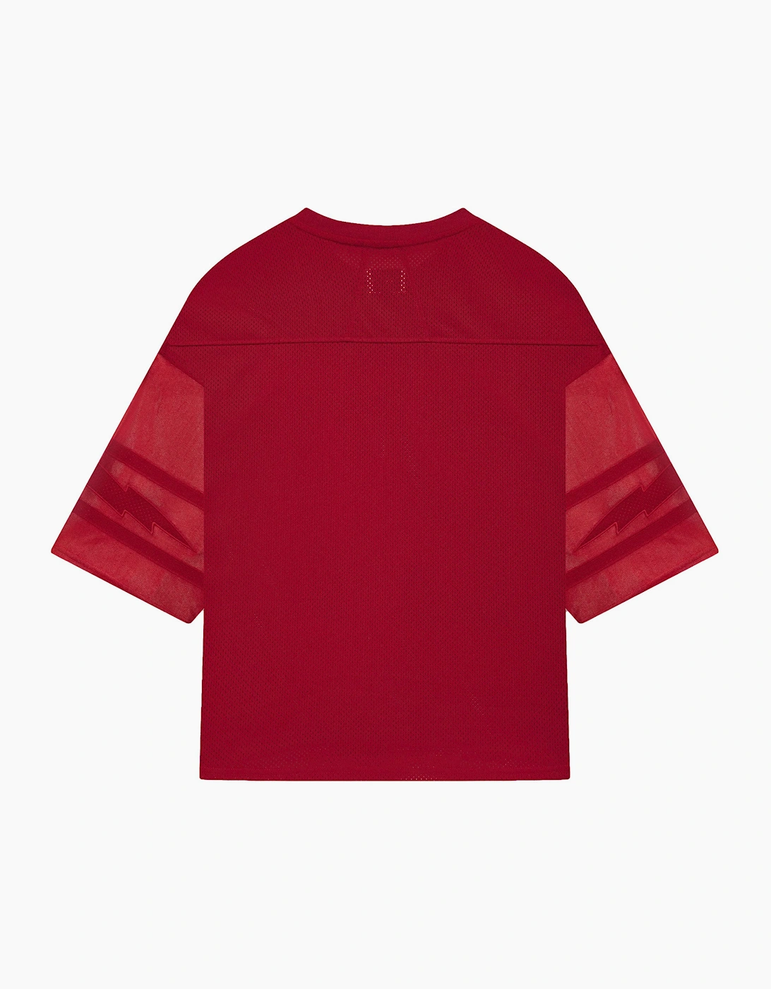 Lightning Football Tee Red