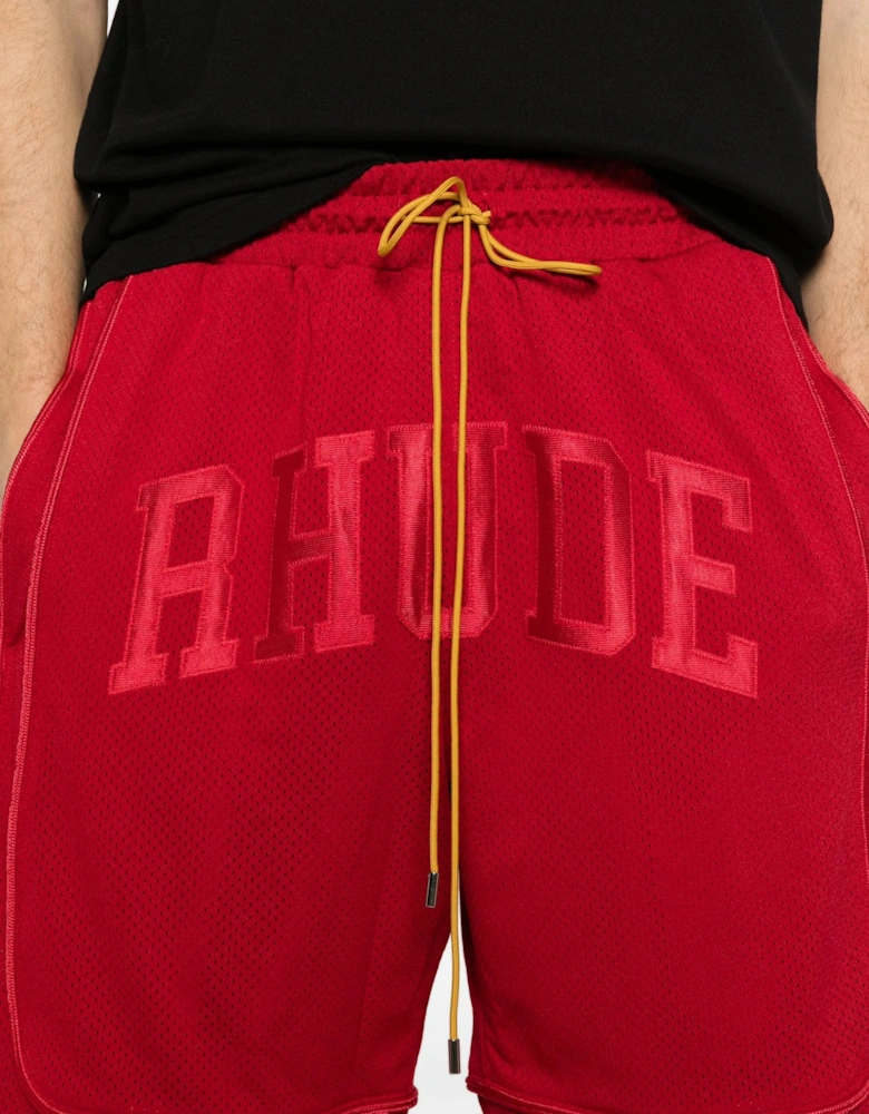 Baggy Mesh Shorts Red