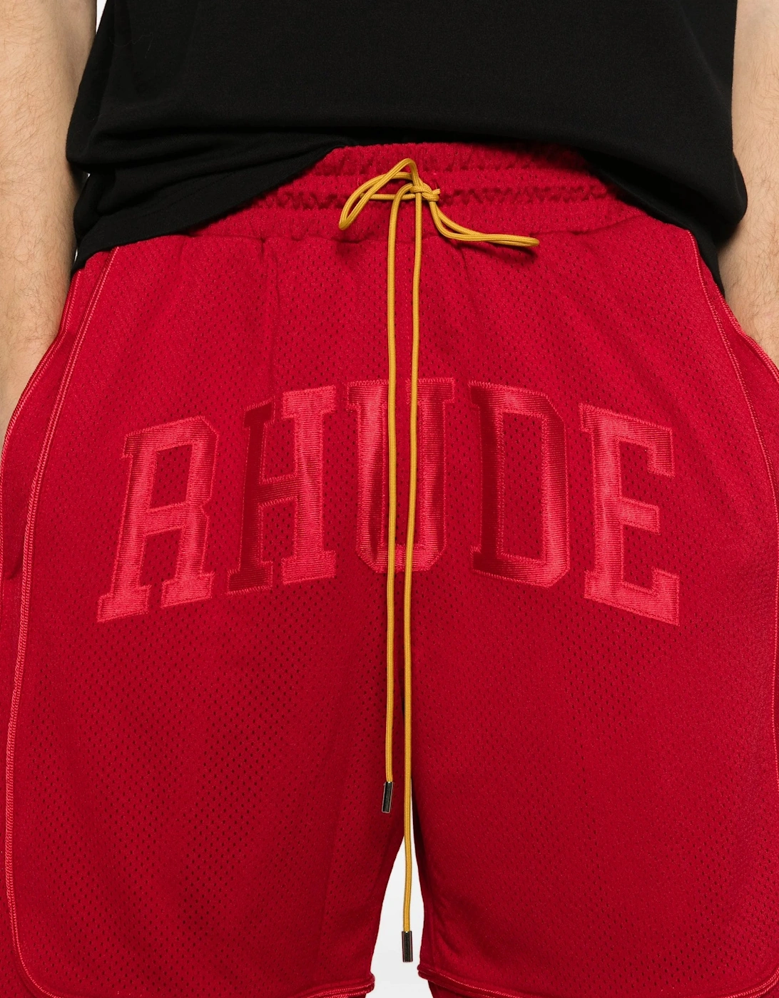 Baggy Mesh Shorts Red