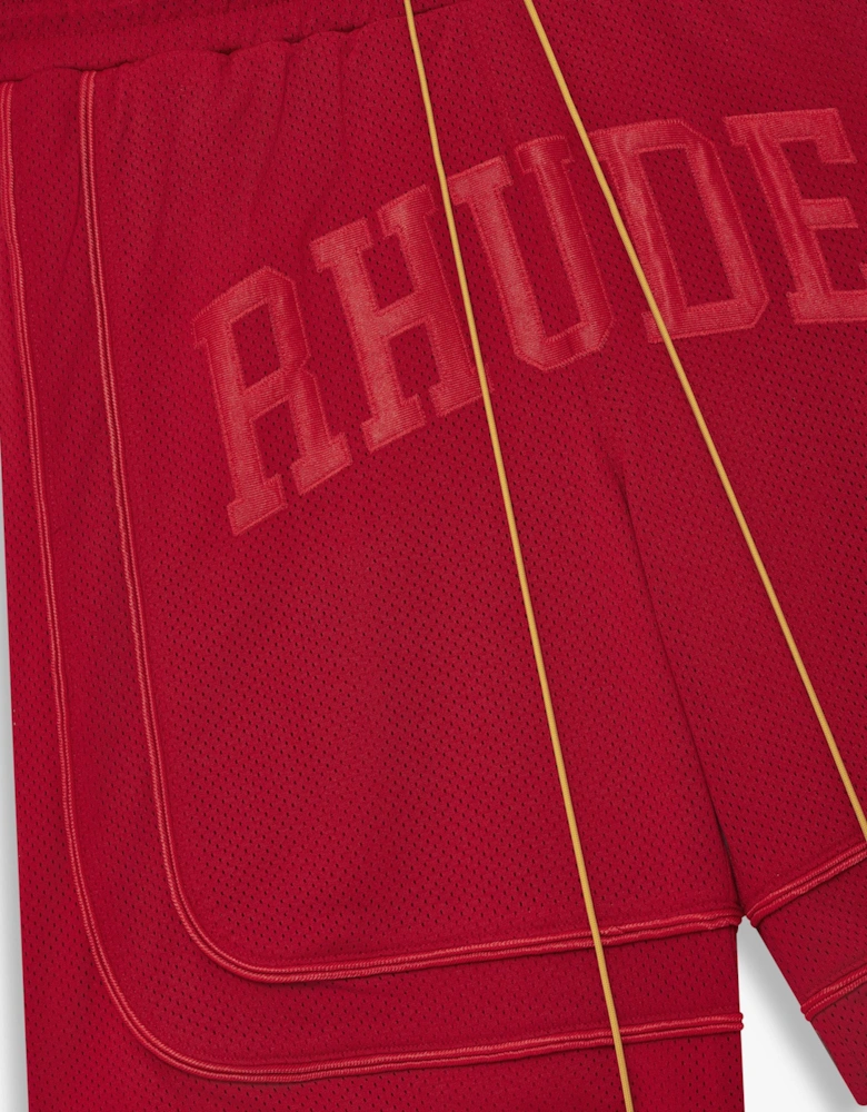 Baggy Mesh Shorts Red