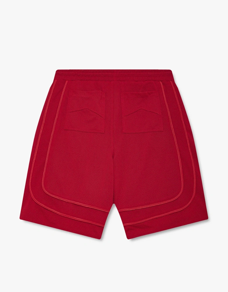 Baggy Mesh Shorts Red