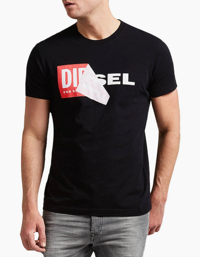 DIESEL T DIEGO QA Mens T Shirt Short Sleeve Crew Neck Slim Fit Casual Cotton Tee