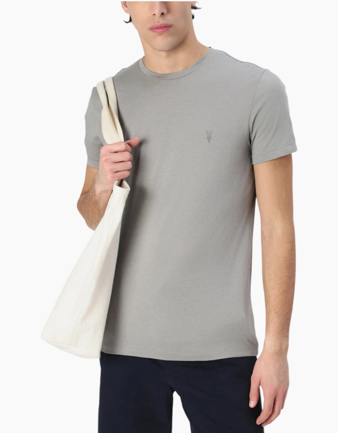All Saints Mens T Shirts Crew Neck Slim Short Sleeve Casual Summer Cotton Tee