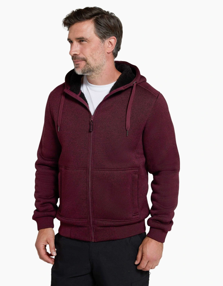 Mountain Warehouse Mens Nevis II Faux Fur Hoodie