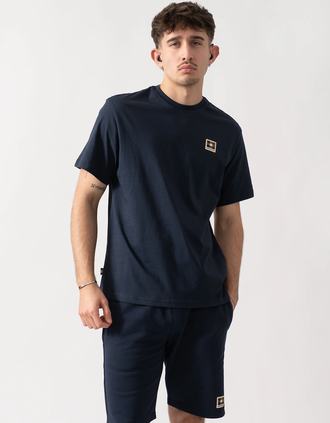 Aquascutum Mens Badge T-Shirt - Navy 11, 5 of 4
