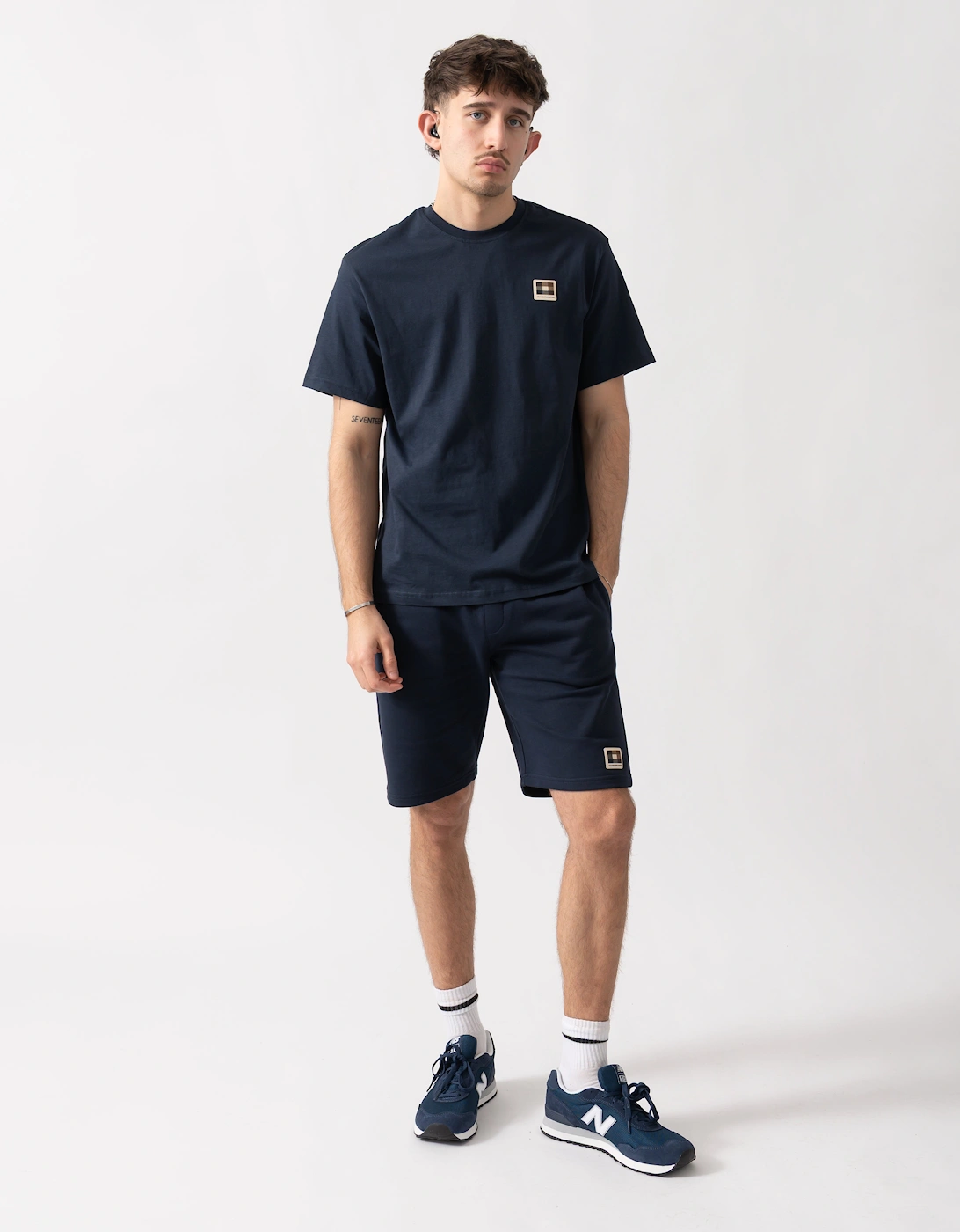 Aquascutum Mens Badge T-Shirt - Navy 11