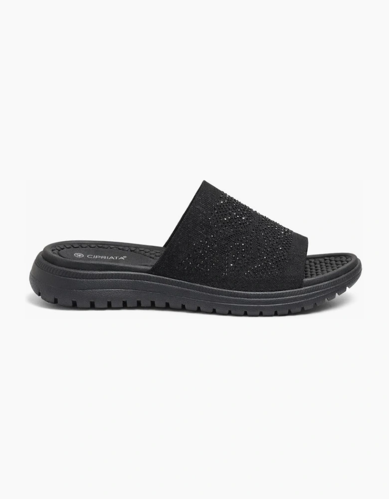 Cipriata ELIANA Womens Mules Sandals Black