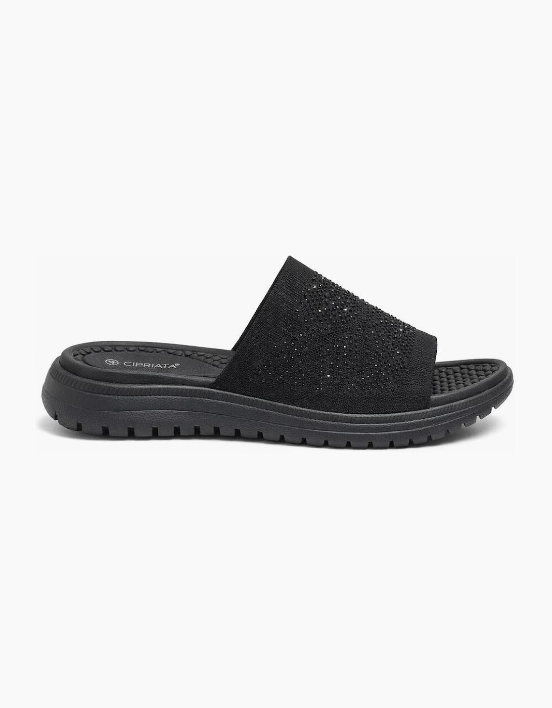 Cipriata ELIANA Womens Mules Sandals Black, 7 of 6
