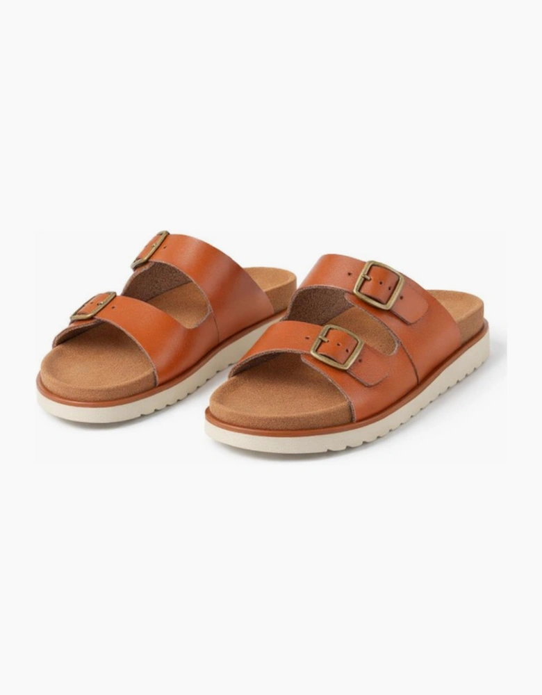 Cipriata TIBERIA Womens Mules Sandals Tan