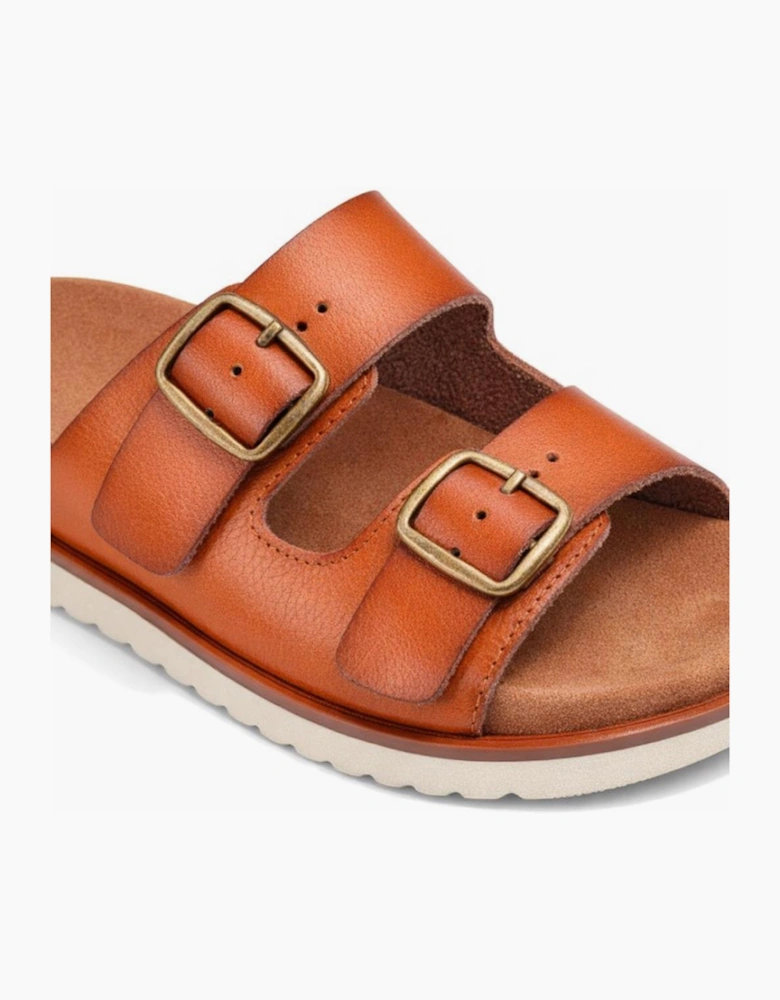Cipriata TIBERIA Womens Mules Sandals Tan