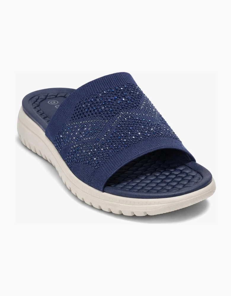 Cipriata ELIANA Womens Mules Sandals Navy Blue