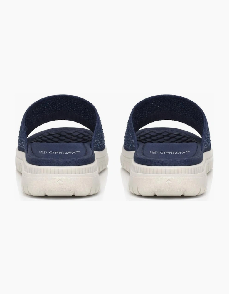 Cipriata ELIANA Womens Mules Sandals Navy Blue