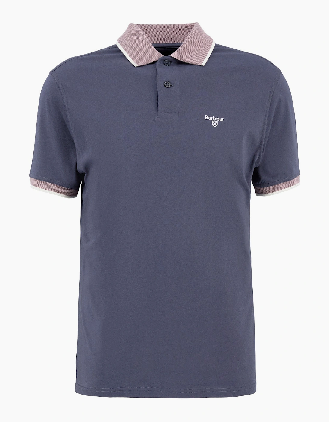 Barbour Men's Navy Cornsay Pique Collar Polo Shirt  36 Small