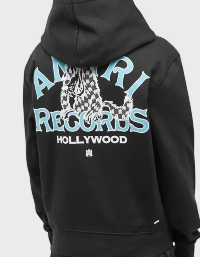 Records Wolf Hoodie Black