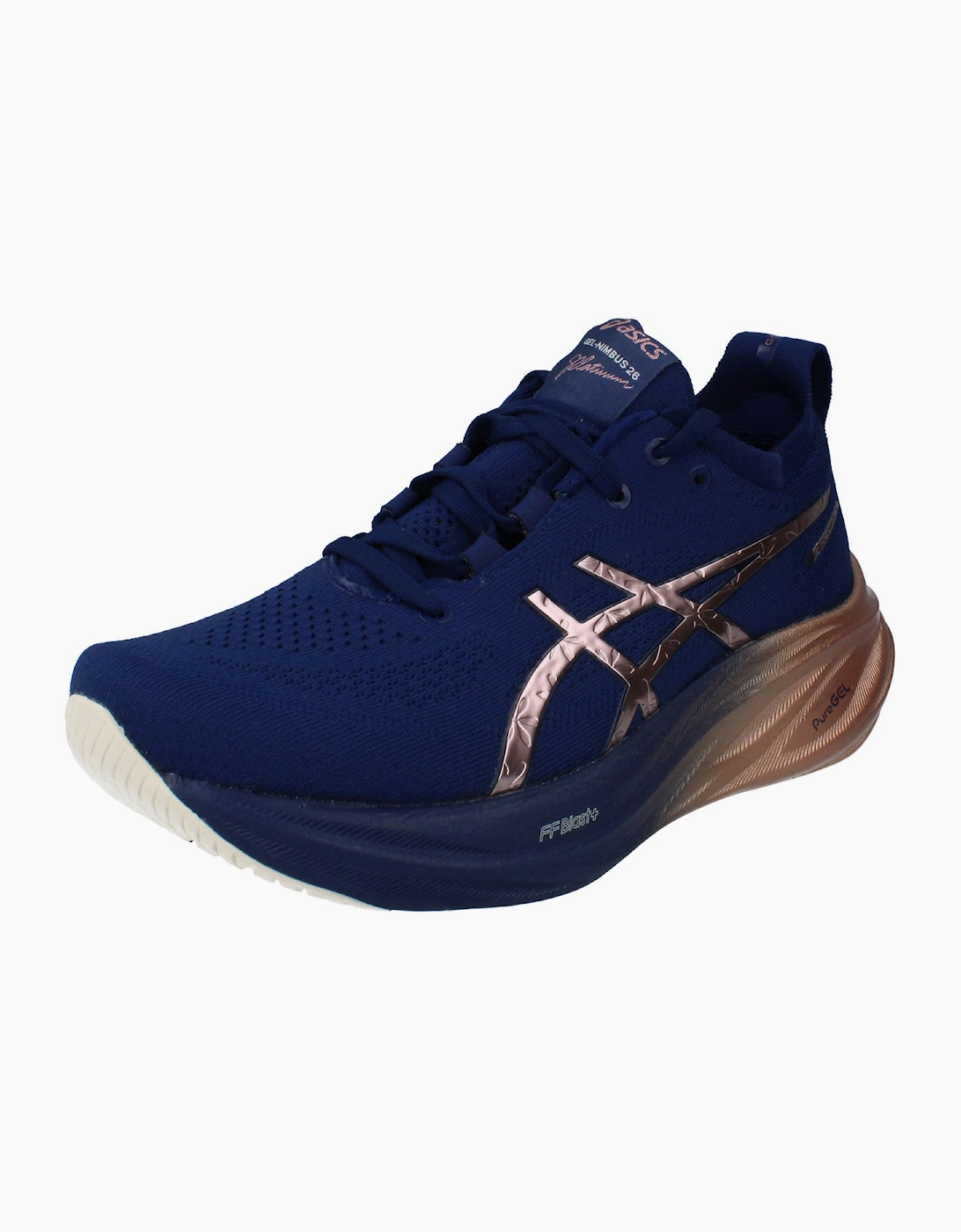 Asics Gel-Nimbus 26 Platinum Womens Running Trainers 1012B740 400, 6 of 5