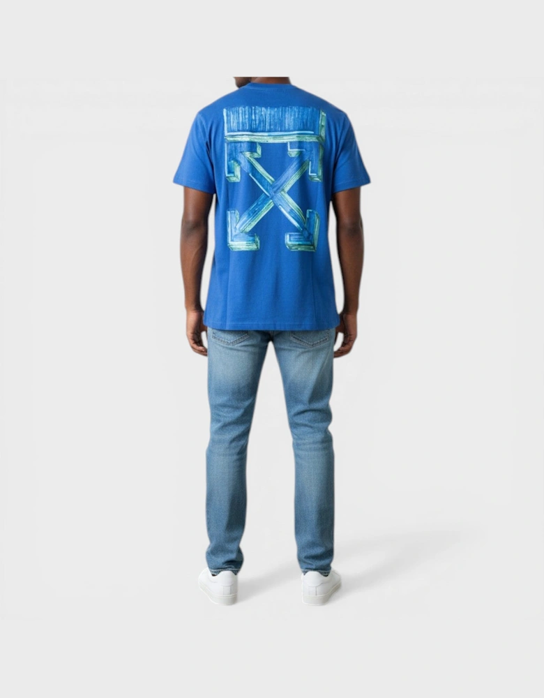 Faded Arrow Vintage Casual Tee Blue