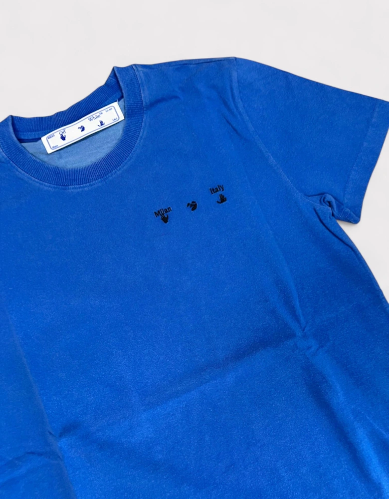 Faded Arrow Vintage Casual Tee Blue