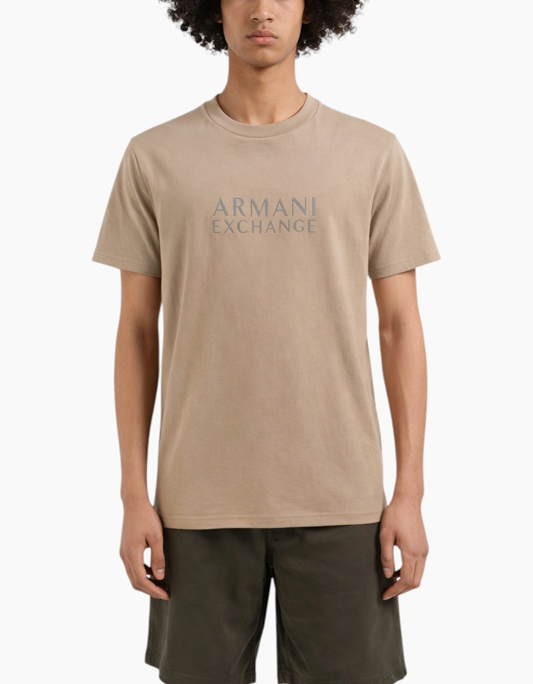 Armani Men's Brown Exchange T Shirts Short Sleeve Top  44 2XL