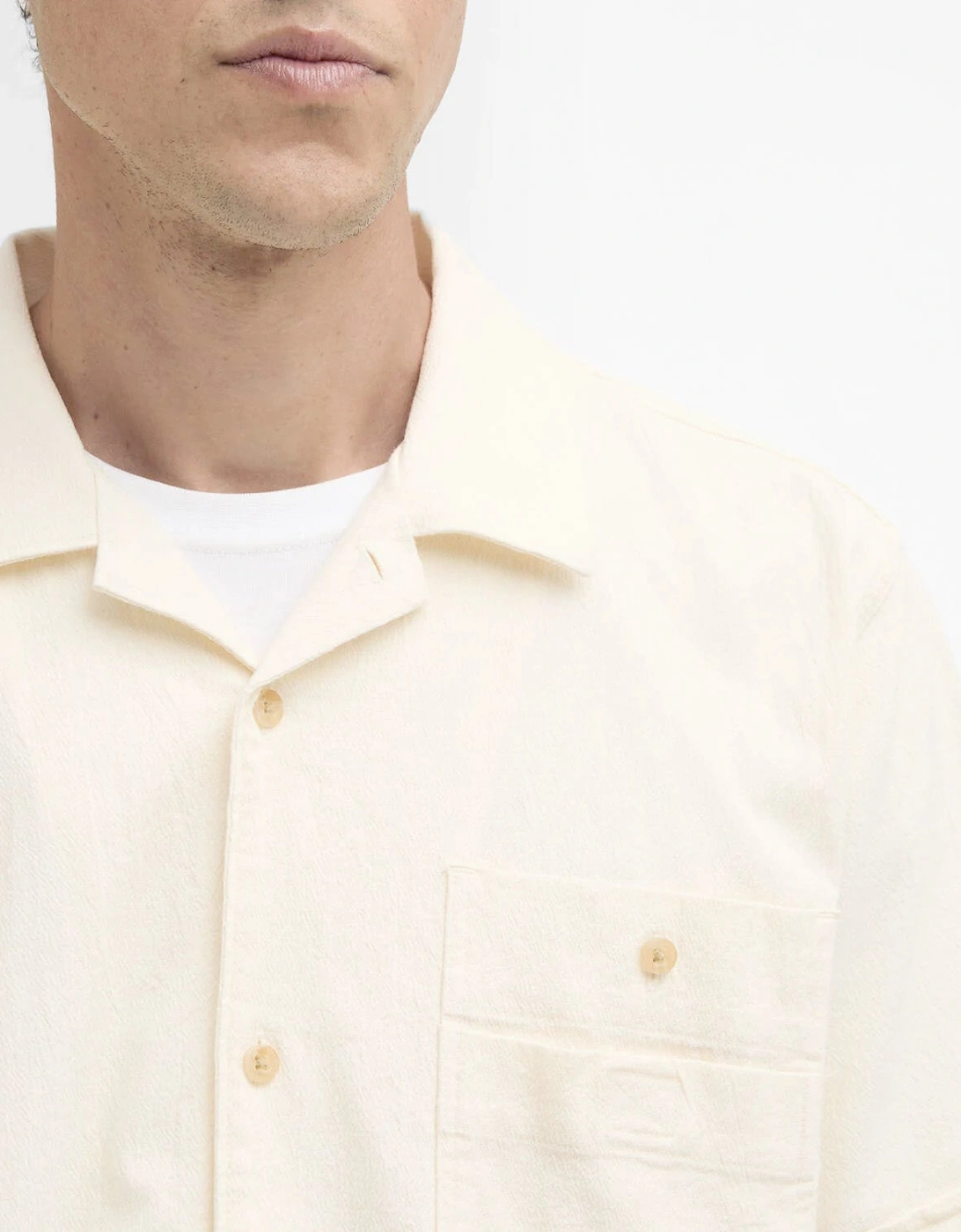 Barbour Riddell Crinkle Crepe Short Sleeve Shirt