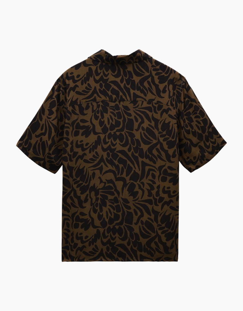 Wax London Didcot Two Tone Floral Short Sleeve Shirt